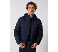 Tommy Hilfiger Uomo Piumino Mid Weight con Cappuccio, Blu (Desert Sky), L