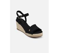 Tommy Hilfiger Mid Woven Wedge Espad Fringe Fw0fw09470, Espadrillas Zeppa Donna, Black (Black), 39 EU