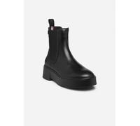 Tommy Hilfiger - MINIMAL LEATHER CHELSEA LOGOTAPE Nero - Stivaletti e tronchetti 41 Nero