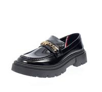 Tommy Hilfiger Mocassini Carrarmato In Vernice Nero - Donna Scarpe