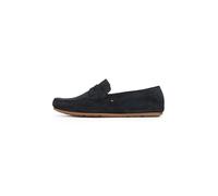 Tommy Hilfiger Mocassini in Pelle Scamosciata Uomo, Blu (Desert Sky), 41