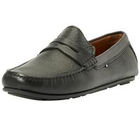 Tommy Hilfiger Mocassini Uomo Casual Leather Driver in Pelle, Nero (Black), 40