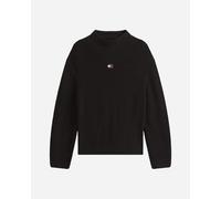 Tommy Hilfiger Mockneck Badge W - Maglione - Donna - Nero XXS