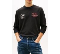 Tommy Hilfiger Modern Athleisure Ls Tee Black Taglia: XXL | Maglie a manica lunga Outlet | Uomo | Nero