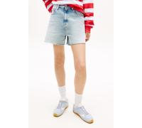 Tommy Jeans Mom Short Bj8115 Dw0dw22694 Pantaloncini 5 Tasche, Denim (Denim Light), 30W Donna