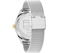 Tommy Hilfiger Orologio Analogico Multifunzione al Quarzo da Donna con Cinturino in Maglia Metallica in Acciaio Inossidabile Argentato - 1782713, Silver White
