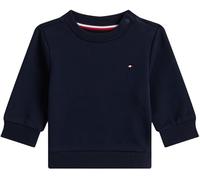 Tommy Hilfiger Neonati Felpa Essential con Orlo in Maglia a Costine, Blu (Dark Night Navy), 92