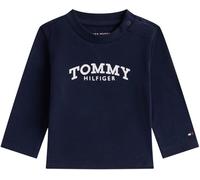 Tommy Hilfiger Newborn MONOTYPE Logo Tee L/S KN0KN02147 Blue (Dark Night Navy) 3 Month