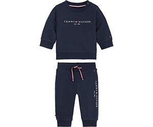 Tommy Hilfiger Neonati Tuta Elasticizzata, Blu (Twilight Navy), 24 Mesi