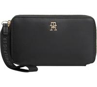 Tommy Hilfiger TH Logotape Compact Zip Around Aw0aw18699, Altri Portafogli Donna, Black (Black), Talla única