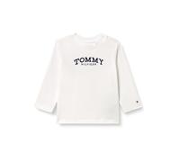 Tommy Hilfiger Newborn MONOTYPE Logo Tee L/S KN0KN02147 White (White) 3 Month