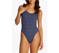 Tommy Hilfiger One Piece Print Swimsuit Dark Night Navy Blue Taglia: L | Costumi Interi Outlet | Donna | Nero