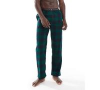 Tommy Hilfiger - Original - Pantaloni da casa in flanella verdi a quadri-Multicolore S