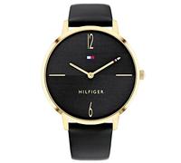 Tommy Hilfiger Orologio Analogico al Quarzo da donna con cinturino in pelle Nero - 1782379