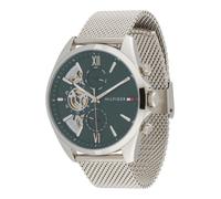 TOMMY HILFIGER Orologio analogico 'BAKER' verde / argento Uomo TOMMY HILFIGER One Size