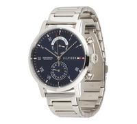 Tommy Hilfiger Orologio Analogico Multifunzione al Quarzo da Uomo con Cinturino in Acciaio Inossidabile Argentato - 1710401