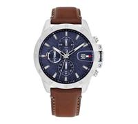 TOMMY HILFIGER Orologio analogico 'JAMESON' navy / cognac / argento / bianco Uomo TOMMY HILFIGER One Size navy / cognac / argento / bianco