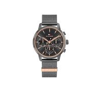 Tommy Hilfiger Orologio Analogico Multifunzione al Quarzo da Donna con Cinturino in Acciaio Inossidabile Grigio - 1782810