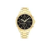 Tommy Hilfiger Orologio analogico multifunzione al quarzo da donna con cinturino in acciaio inossidabile dorato - 1782504