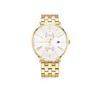 Tommy Hilfiger Orologio Analogico Multifunzione al Quarzo da Donna con Cinturino in Acciaio Inossidabile di Colore Dorato - 1782069
