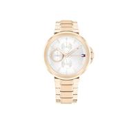 Tommy Hilfiger Orologio analogico multifunzione al quarzo da donna con cinturino in acciaio inossidabile color oro rosso - 1782756