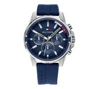 Tommy Hilfiger Orologio Analogico Multifunzione al Quarzo da Uomo con Cinturino, 1791791, Blu