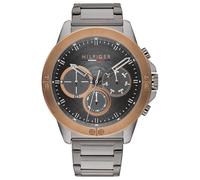 Tommy Hilfiger Orologio analogico multifunzione al quarzo da uomo con cinturino in acciaio inossidabile Grigio - 1791892
