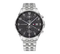 TOMMY HILFIGER - Orologio Analogico Multifunzione Al Quarzo Da Uomo Con Cinturino In Acciaio Inossidabile Argentato - 1791707 - SPEDIZIONE GRATUITA