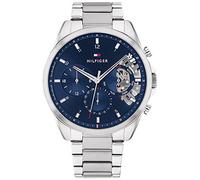 TOMMY HILFIGER - Orologio Analogico Multifunzione Al Quarzo Da Uomo Con Cinturino In Acciaio Inossidabile Argentato - 1710448