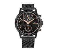 Tommy Hilfiger Orologio Analogico Multifunzione al Quarzo da Uomo con Quadrante Scheletrato e Cinturino in Acciaio Inossidabile o Pelle
