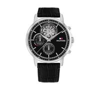Tommy Hilfiger Orologio Analogico Multifunzione al Quarzo da Uomo con Quadrante Scheletrato e Cinturino in Acciaio Inossidabile o Pelle