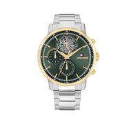 Tommy Hilfiger Orologio Analogico Multifunzione al Quarzo da Uomo con Quadrante Scheletrato e Cinturino in Acciaio Inossidabile o Pelle