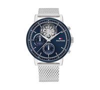 Tommy Hilfiger Orologio Analogico Multifunzione al Quarzo da Uomo con Quadrante Scheletrato e Cinturino in Acciaio Inossidabile o Pelle