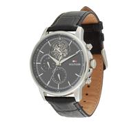 TOMMY HILFIGER Orologio analogico 'STEWART' nero / argento Uomo TOMMY HILFIGER One Size