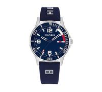 Tommy Hilfiger Orologio Bambino Quadrante Blu, Cinturino in Silicone Blu, Cassa Acciaio 34mm, Lunetta in Alluminio, Quarzo, 5 ATM