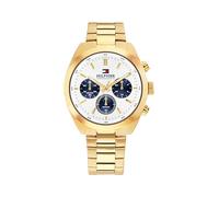 Tommy Hilfiger Orologio con Cronografo al Quarzo da Uomo con Cinturino in Acciaio Inossidabile di Colore Dorato - 1710723, Gold