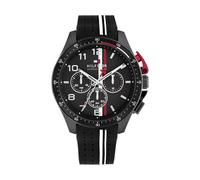 Tommy Hilfiger Orologio con Cronografo al Quarzoda Uomo con Cinturino in Silicone Nero - 1792168