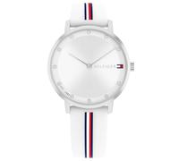 Tommy Hilfiger Orologio Con Movimento Al Quarzo A Due Lancette da Donna con Cinturino in Silicone Bianco - 1782735, White