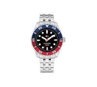 Tommy Hilfiger Orologio con Movimento al Quarzo a Tre Lancette per i Giovani con Cinturino in Acciaio InossidabileArgentato - 1720048