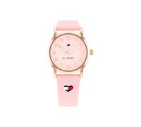 Tommy Hilfiger Orologio con Movimento al Quarzo a Tre Lancette per i Giovani con Cinturino in Silicone Rosa - 1720038, Pink