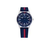 Tommy Hilfiger Orologio con Movimento al Quarzo a Tre Lancette per i Giovani con Cinturino in Silicone Blu Navy - 1720036
