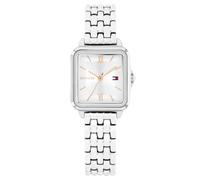 Tommy Hilfiger Orologio con Movimento al Quarzo a Tre Lancetteda Donna con Cinturino in Acciaio Inossidabile Argentato - 1782830, Silver