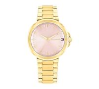 Tommy Hilfiger Orologio con Movimento al Quarzo a Tre Lancetteda Donna con Cinturino in Acciaio Inossidabile di Colore Dorato - 1782779, Pink