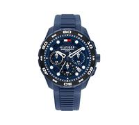 Tommy Hilfiger Orologio Cronografo al Quarzo con Calendario da Uomo con Cinturino in Silicone Blu Navy - 1792232, Blue