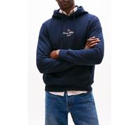 Tommy Hilfiger Outline Flag Script Large Fit Hoodie Blue Taglia: M | Felpe con cappuccio Outlet | Uomo | Blu