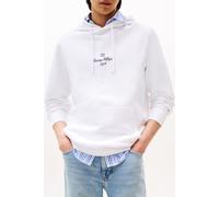 Tommy Hilfiger Outline Flag Script Regular Fit Hoody White Taglia: S | Felpe con cappuccio Outlet | Uomo | Bianco