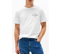 Tommy Hilfiger Outline Flag Script Regular Fit T-shirt White Taglia: S | Magliette basic Outlet | Uomo | Bianco