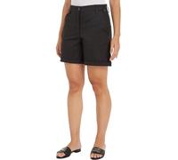 Tommy Hilfiger Pantaloncini Chino Donna Mom Fit, Nero (Black), 34