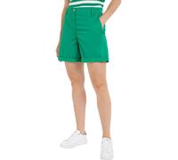 Tommy Hilfiger Pantaloncini Chino Donna Mom Fit, Verde (Olympic Green), 36