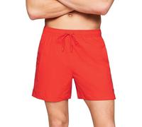 Tommy Hilfiger Pantaloncino da Bagno Uomo Medium Drawstring Lunghezza Media, Rosso (Daring Scarlet), S